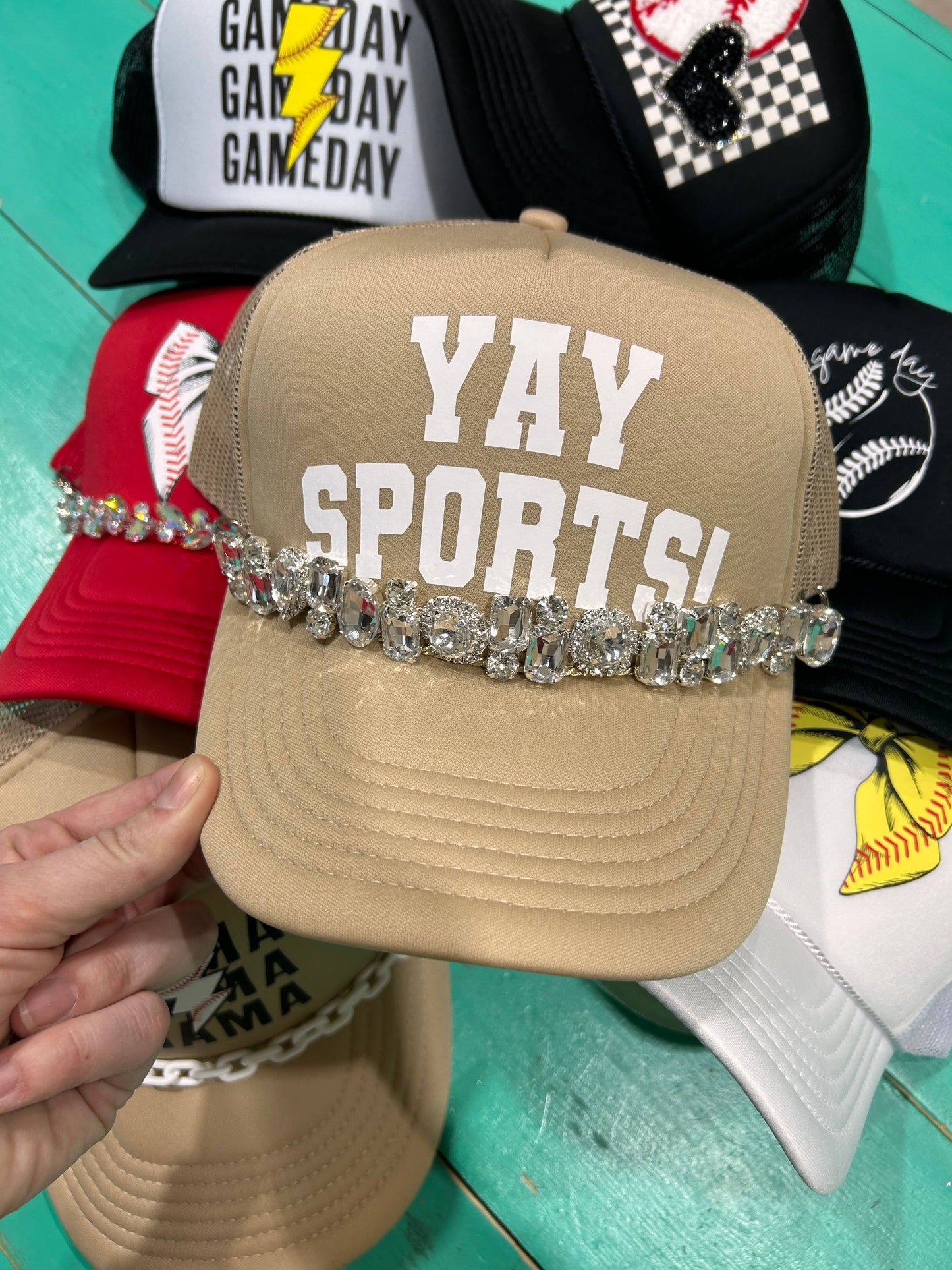 Jumbo Rhinestone Trucker Chain