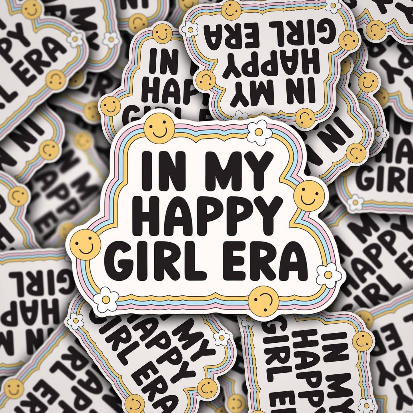 In My Happy Girl Era Vinyl Decal – Trendy Aesthetic Sticker