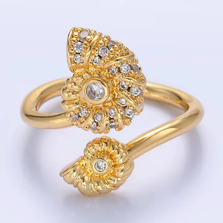 Gold Shell Conch Ring