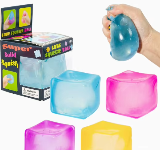 ***PRE-ORDER*** Ice Cube Squishy Fidget™ | Maltose Stress Ball | Sensory Anxiety Relief Toy