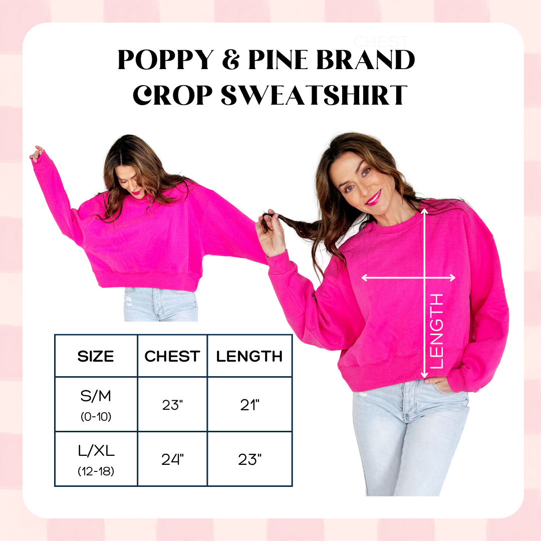 Catch Of The Day Crop Sweatshirt