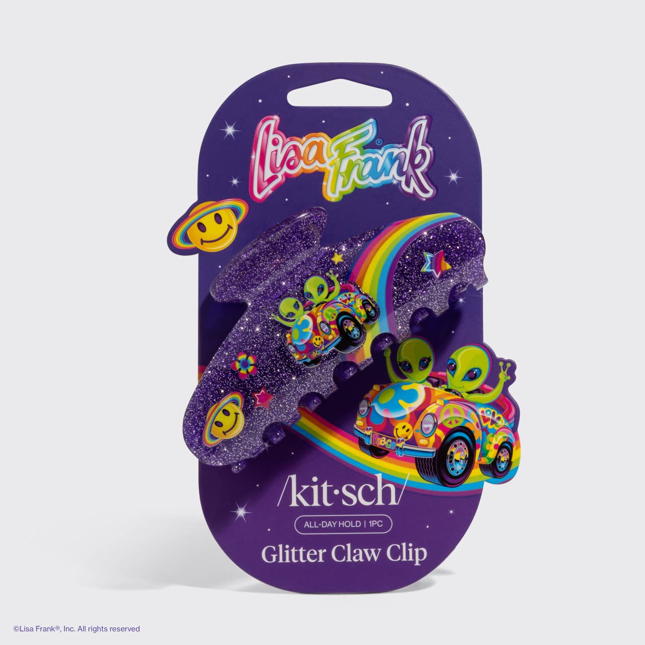 Lisa Frank x Kitsch Glitter Claw Clip – Zoomer™ & Zorbit™ Hair Clip