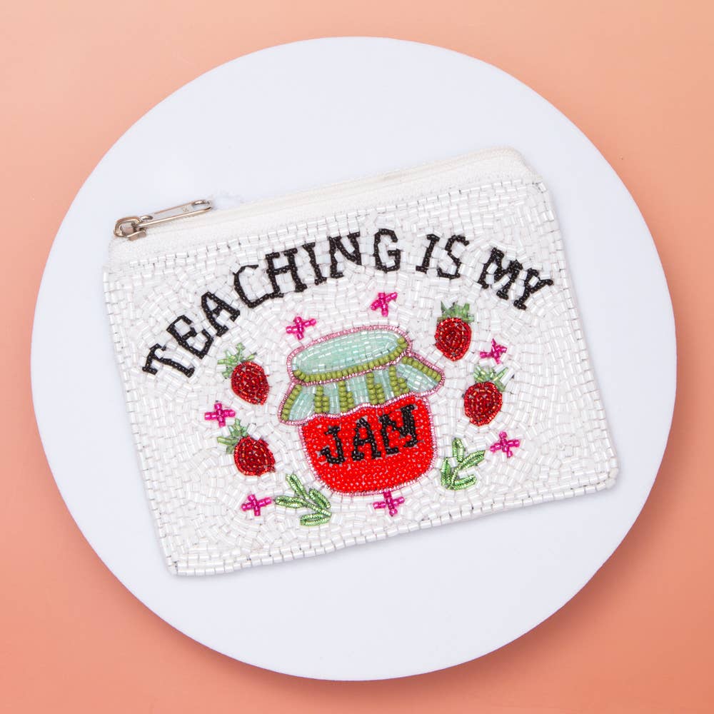Teaching Is My Jam Coin Bag