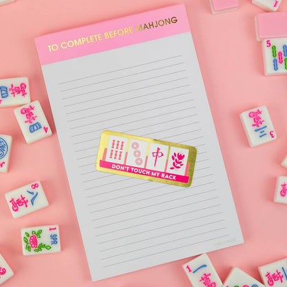 To Complete Before Mahjong - Lined Notepad, Mahjong Gift