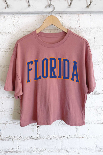 FLORIDA PUFF GRAPHIC LONG CROP TOP