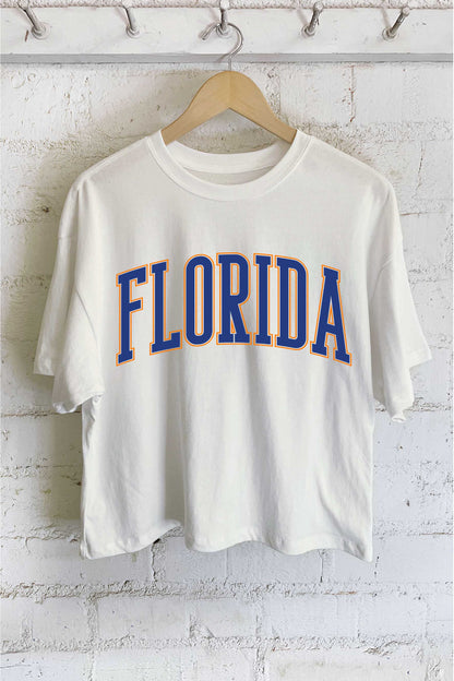 FLORIDA PUFF GRAPHIC LONG CROP TOP