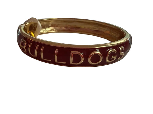 Georgia Bulldogs Gold Enamel Bangle