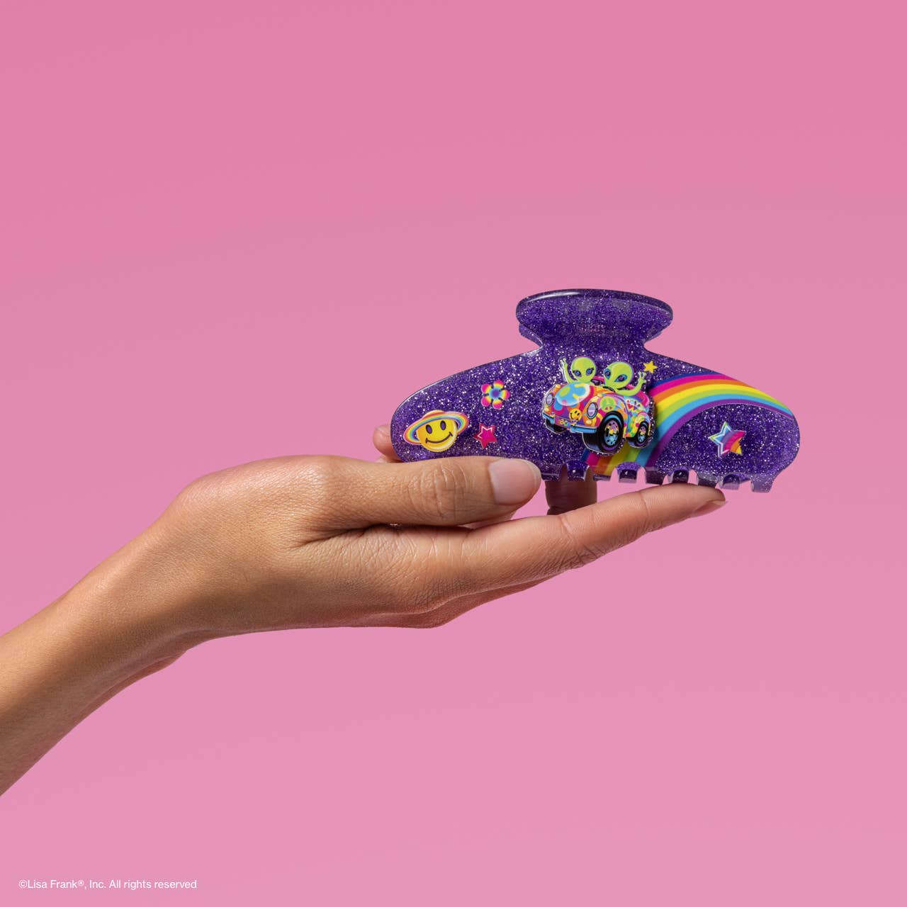 Lisa Frank x Kitsch Glitter Claw Clip – Zoomer™ & Zorbit™ Hair Clip