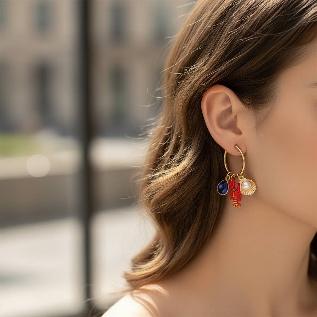 Signature Hoop Earrings–Under the Sea