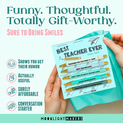 Best Teacher Ever - Pen Set - Teacher Appreciation, Gift