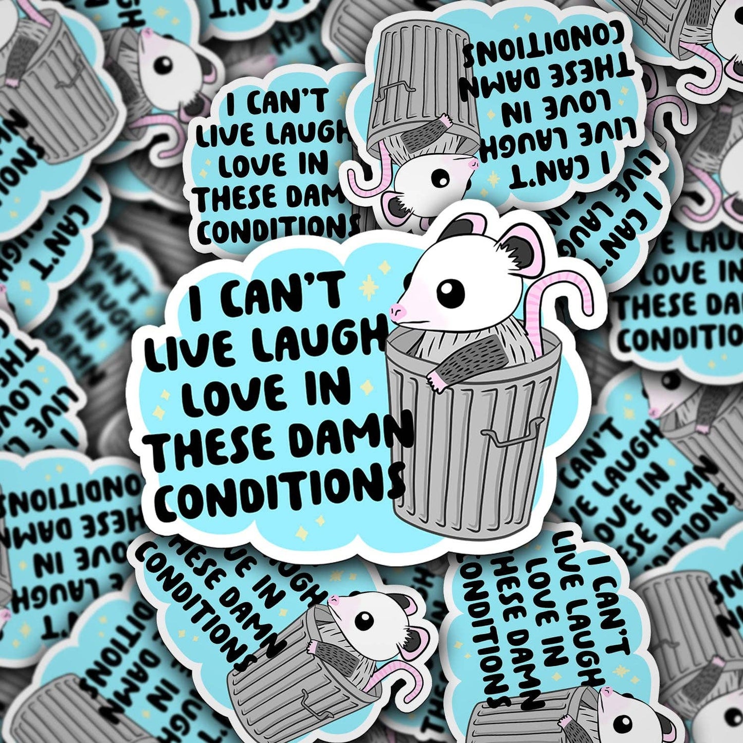 I Can't Live Laugh Love Vinyl Decal – Funny Sarcastic Sticker