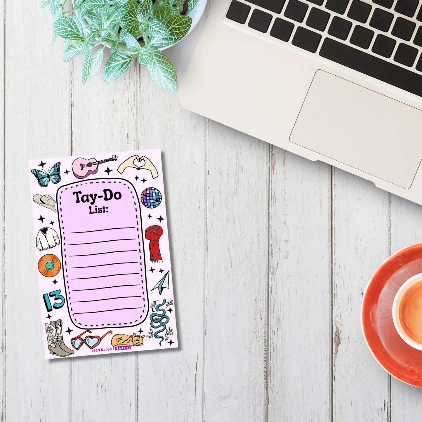 Cute Notepad - Tay-Do List - Girly Stationery, To Do List