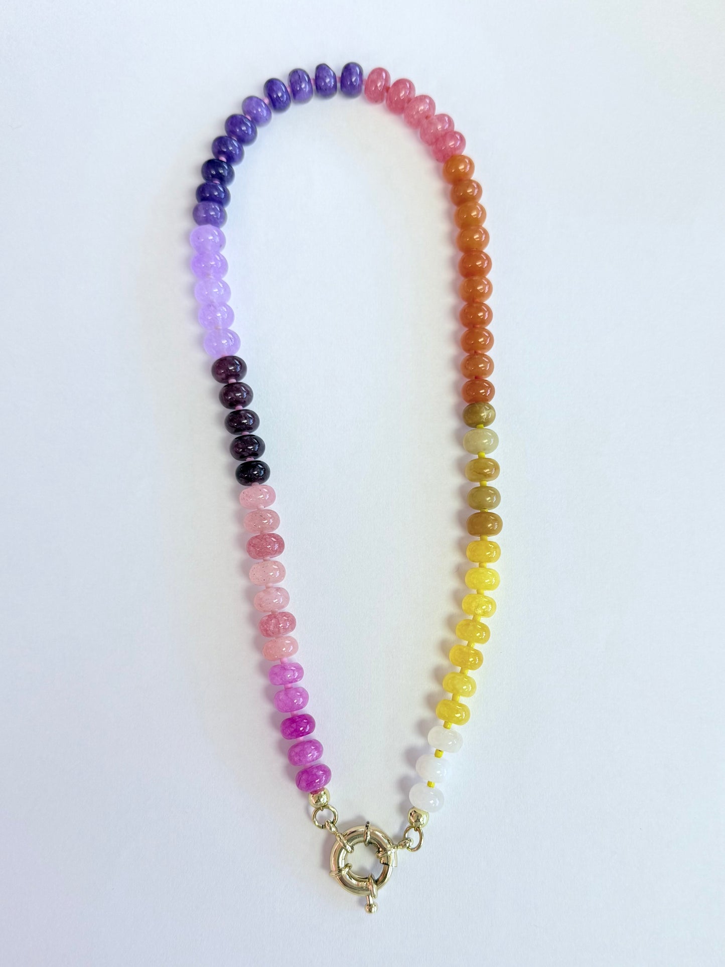 Handmade Glass Stone Necklace