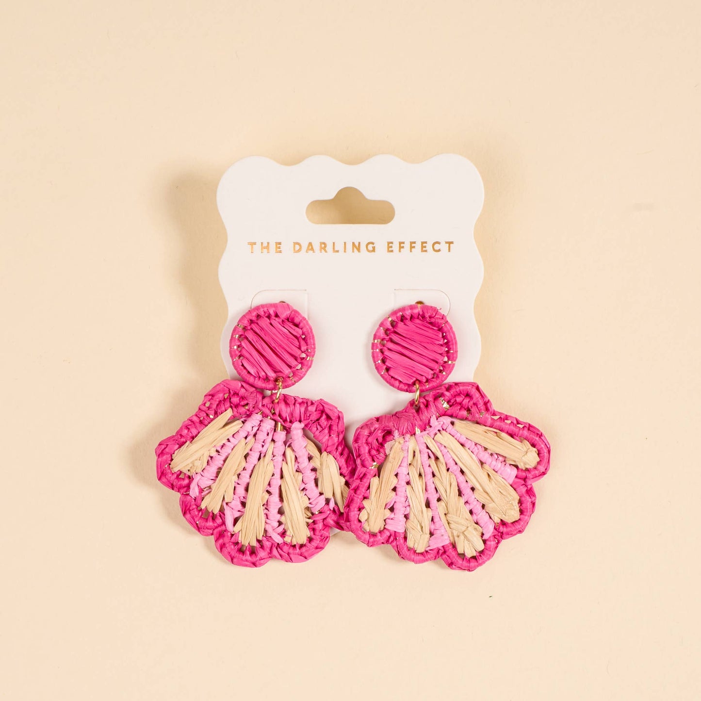Cabana Breeze Earrings–Hot Pink