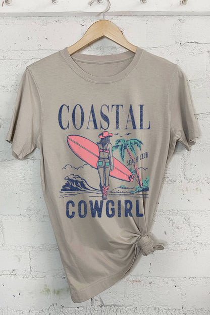 COASTAL COWGIRL BEACH CLUB GRAPHIC TSHIRTS