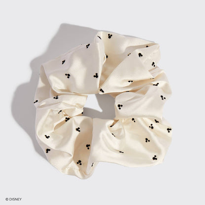 Kitsch x Mickey & Minnie Recycled Fabric Scrunchie – Cream Disney Hair Accessory