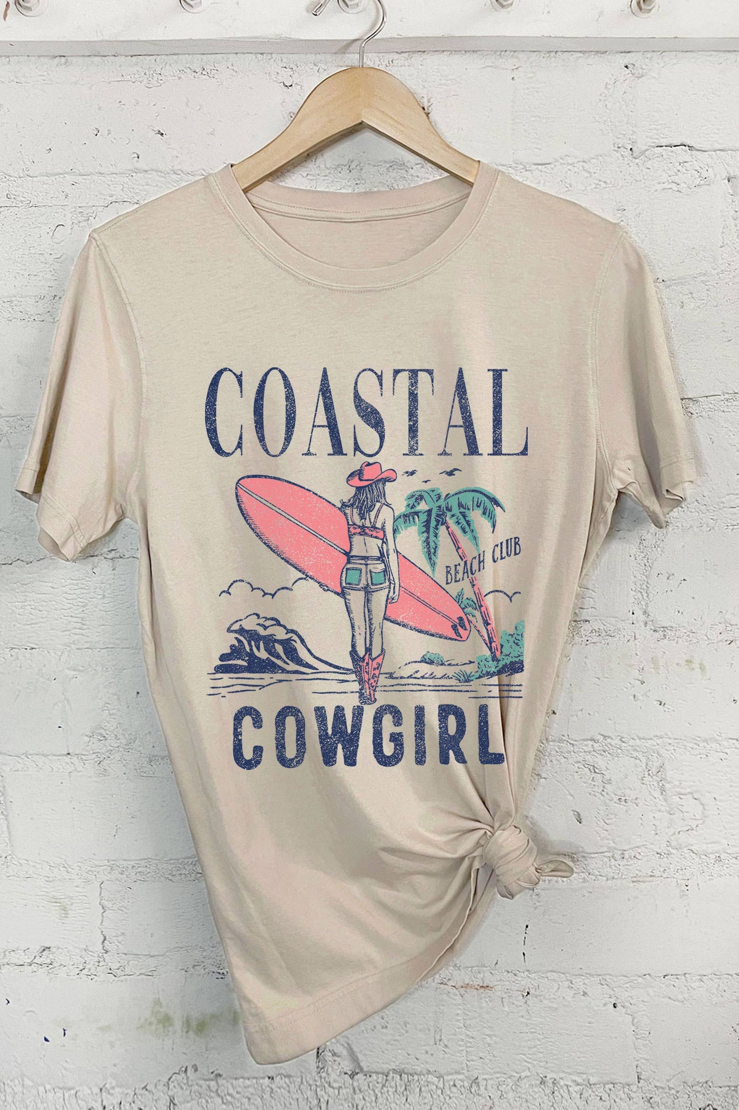 COASTAL COWGIRL BEACH CLUB GRAPHIC TSHIRTS