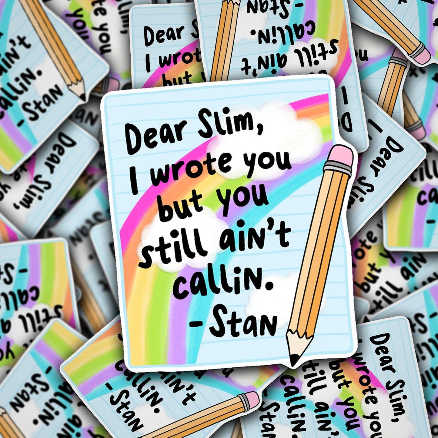Dear Slim Vinyl Decal – Funny Pop Culture Sticker
