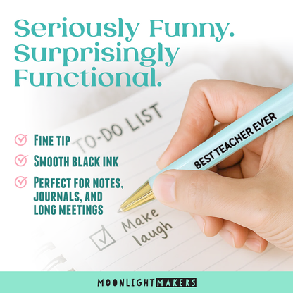 Best Teacher Ever - Pen Set - Teacher Appreciation, Gift