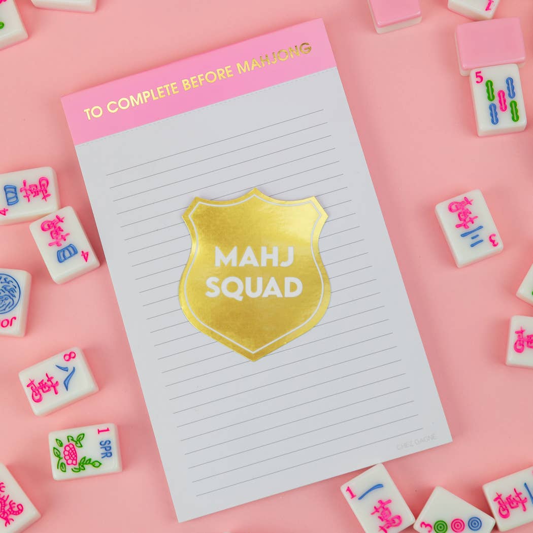 To Complete Before Mahjong - Lined Notepad, Mahjong Gift
