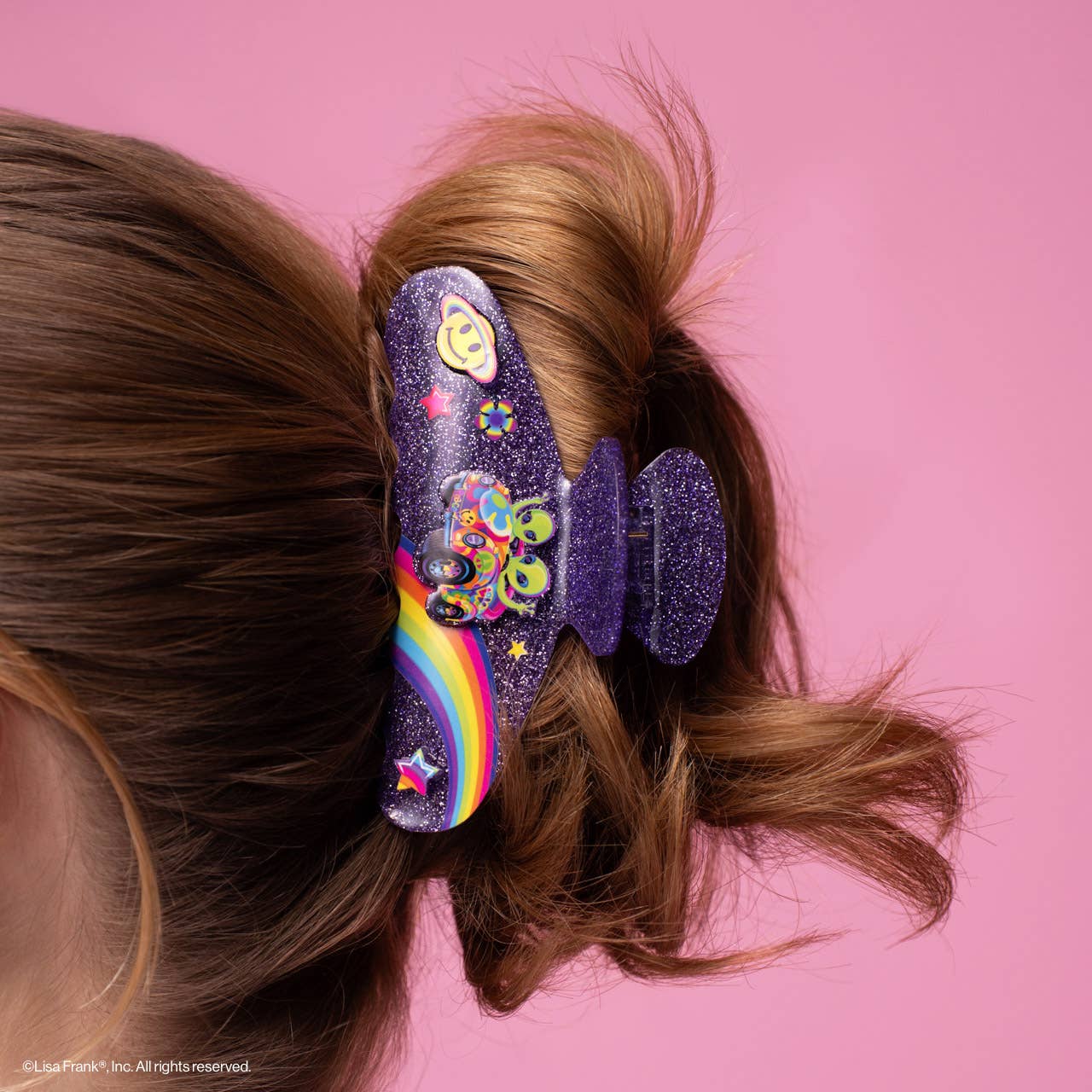 Lisa Frank x Kitsch Glitter Claw Clip – Zoomer™ & Zorbit™ Hair Clip