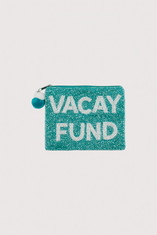 Vacay Fund Beaded Pouch – Handmade Travel Coin Purse & Gift Accessory