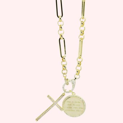 Jeremiah 29:11 with Cross Gold I65