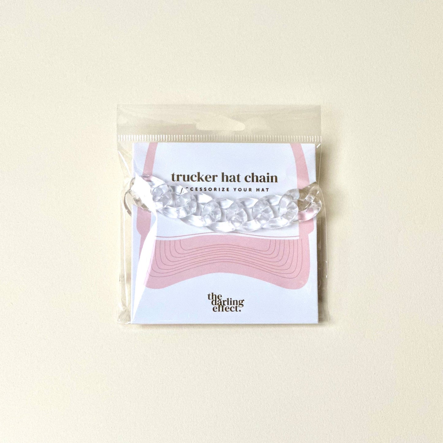 ✨ Acrylic Clear Hat Chain – Trucker Hat Accessory Chain