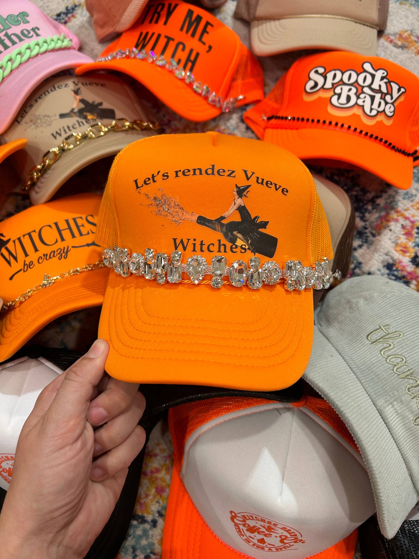 Jumbo Rhinestone Trucker Chain