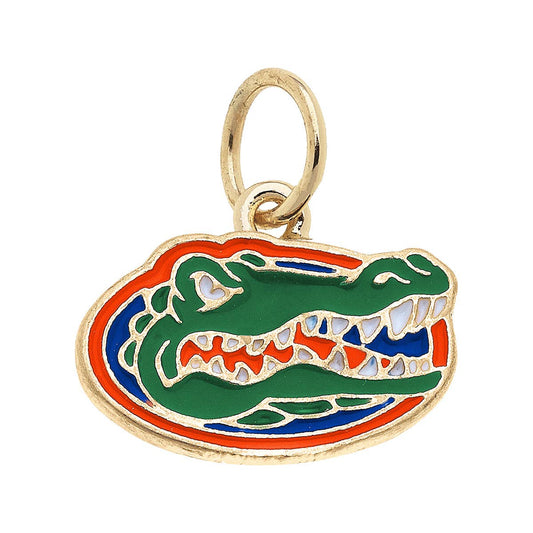 SPORTS- Gold Florida Gators Enamel Logo Charm