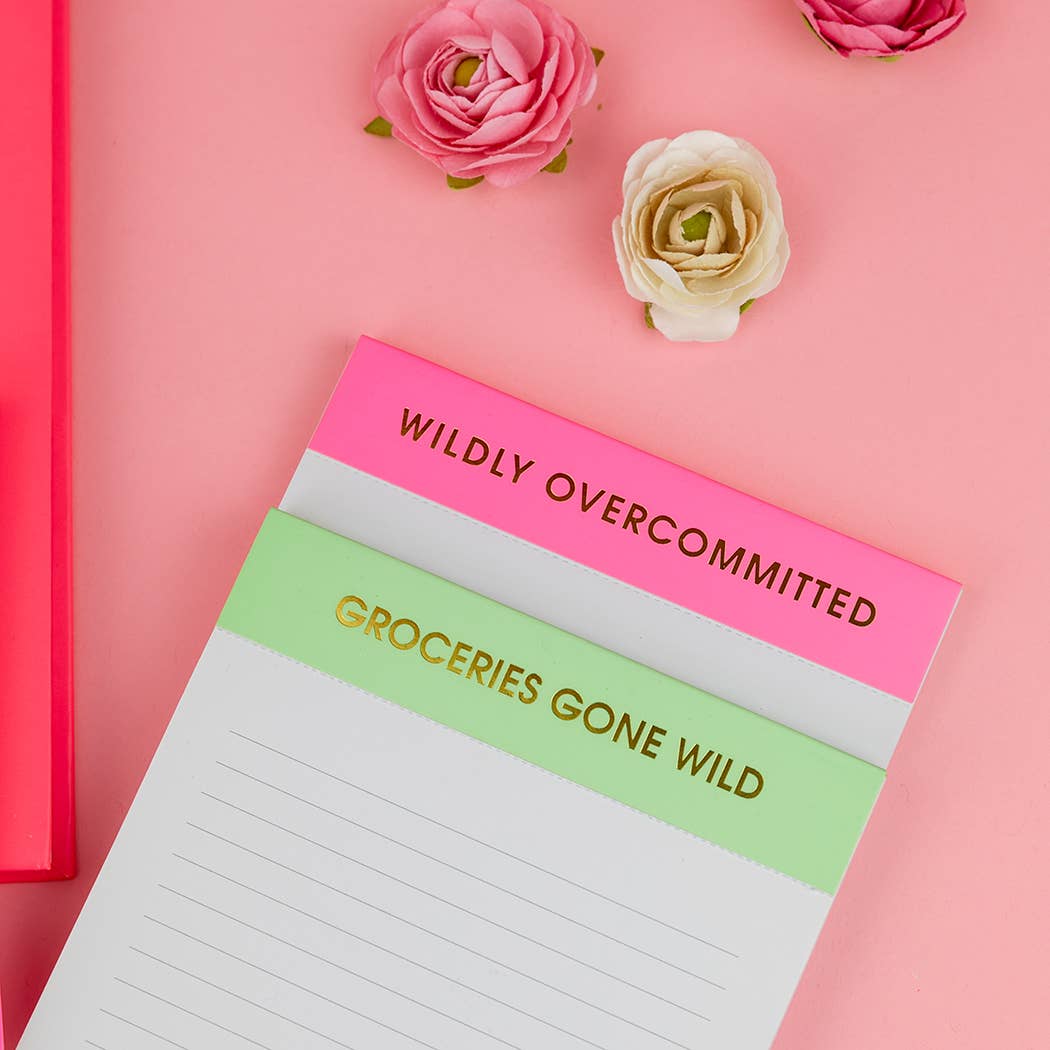 Wildly Overcommitted - Lined Notepad, To-Do List, Funny Gift