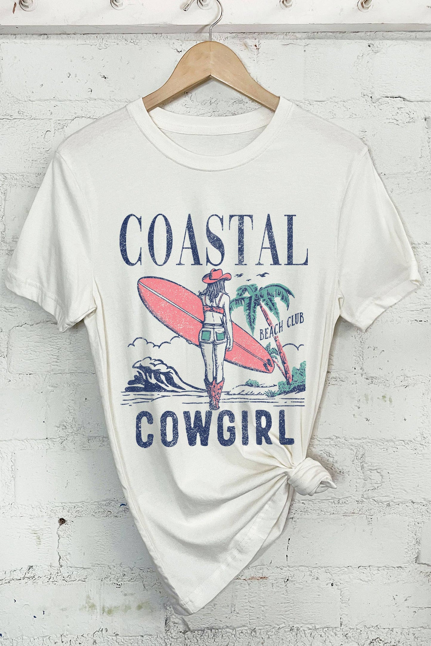 COASTAL COWGIRL BEACH CLUB GRAPHIC TSHIRTS
