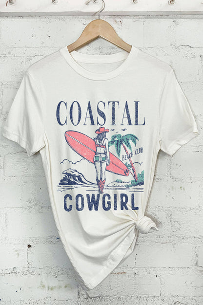 COASTAL COWGIRL BEACH CLUB GRAPHIC TSHIRTS