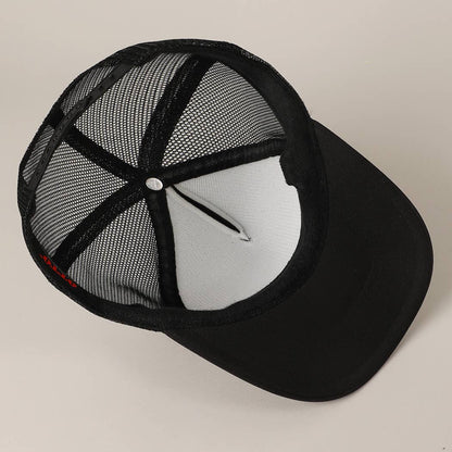 FLORIDA Text Printed Mesh Back Foam Trucker Hat