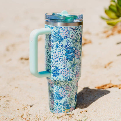 40 oz Lifestyle Flip Straw Tumbler–Coastal Cove