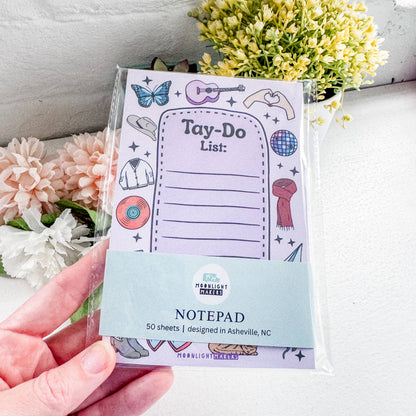Cute Notepad - Tay-Do List - Girly Stationery, To Do List
