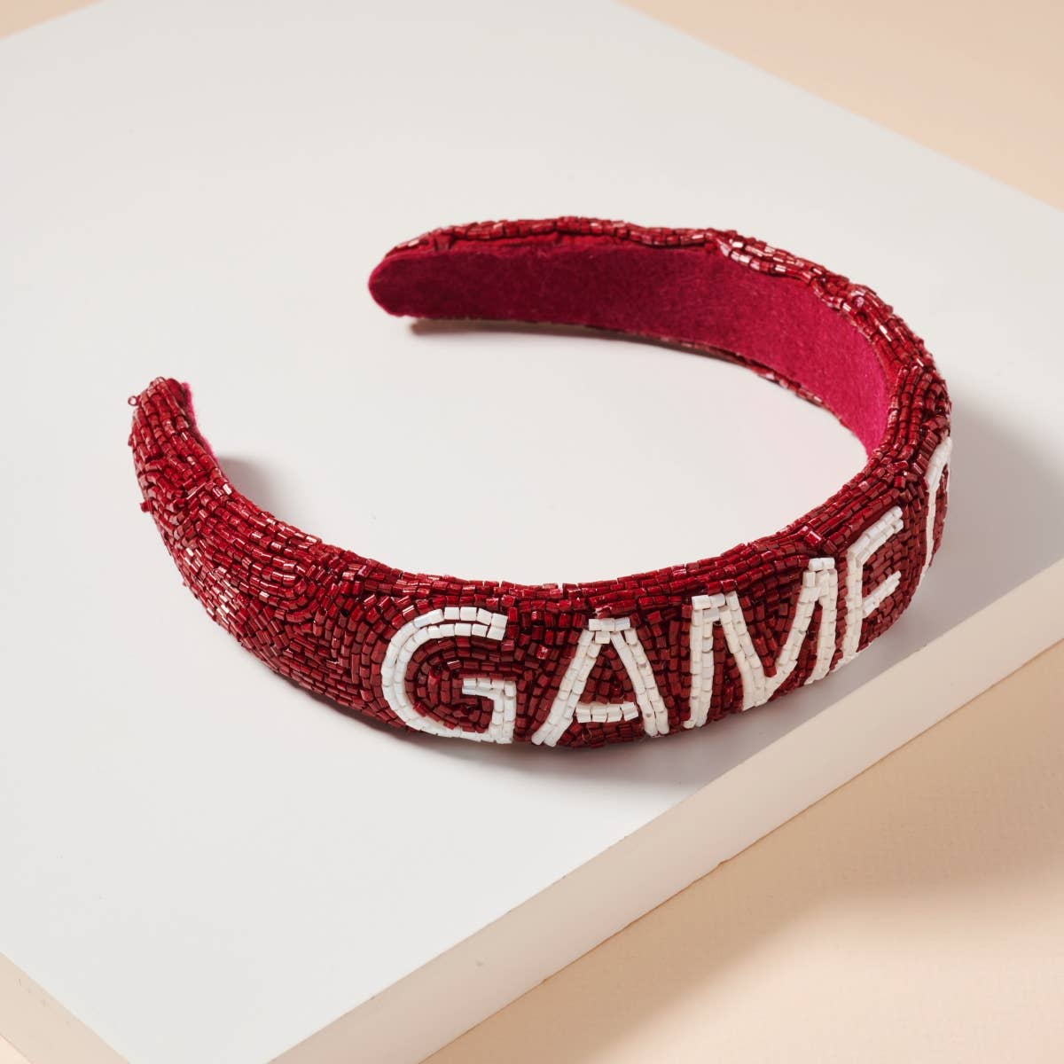 Blue and Orange Game Day Seed Beaded Headband