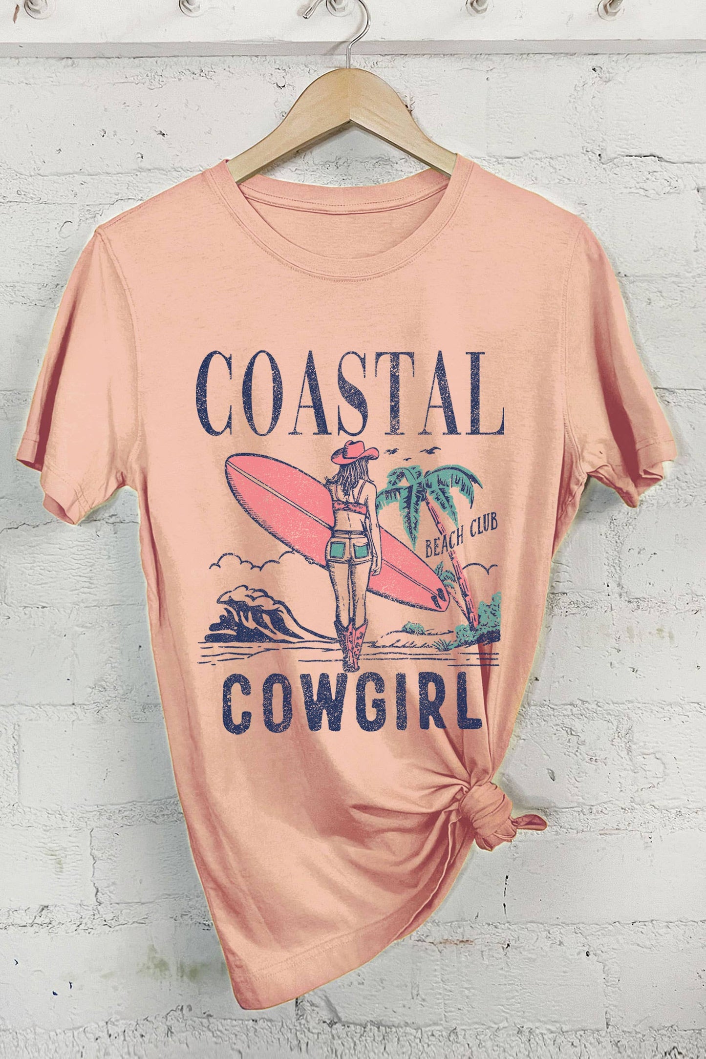 COASTAL COWGIRL BEACH CLUB GRAPHIC TSHIRTS