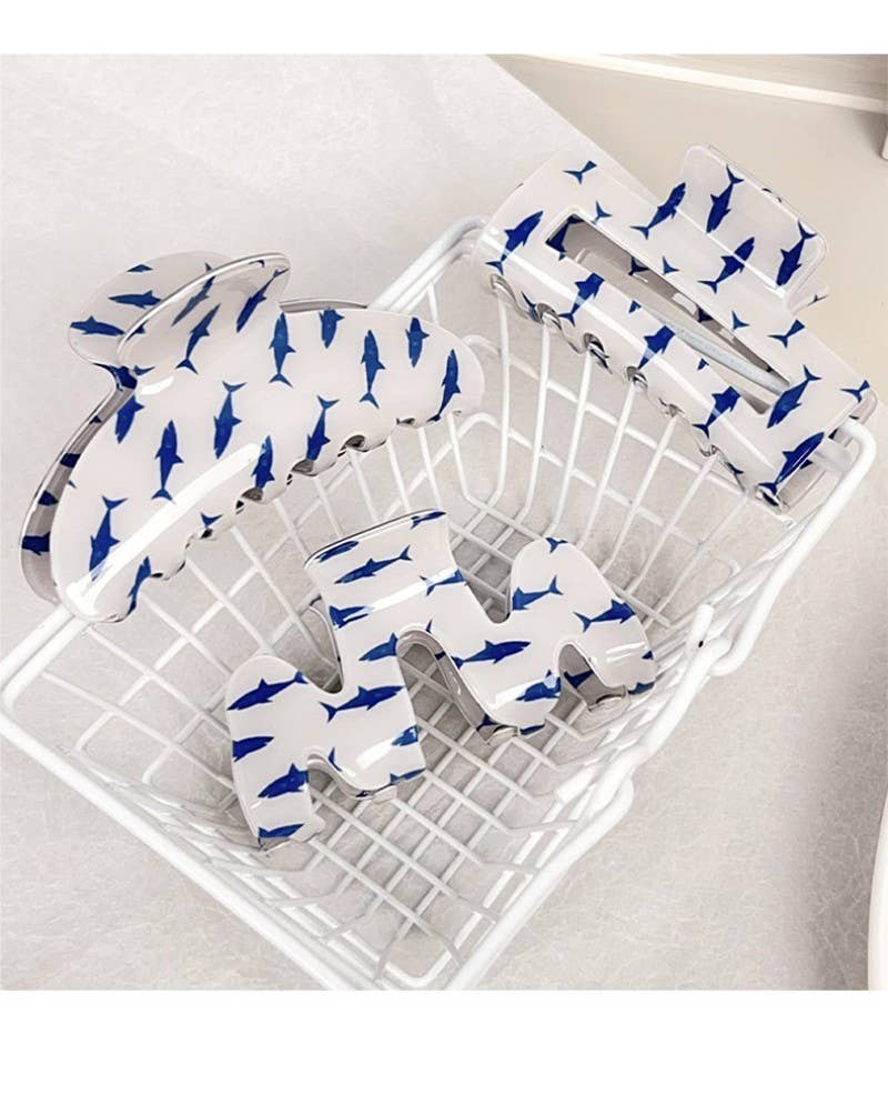 FRESH FISH STYLE RECTANGLE HAIR CLAW CLIPS | 40H976