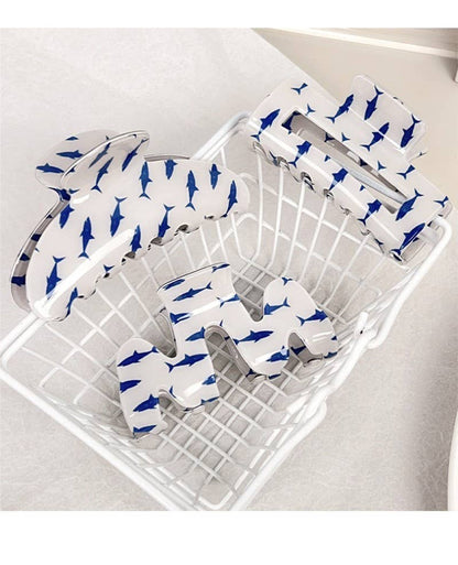 FRESH FISH STYLE RECTANGLE HAIR CLAW CLIPS | 40H976