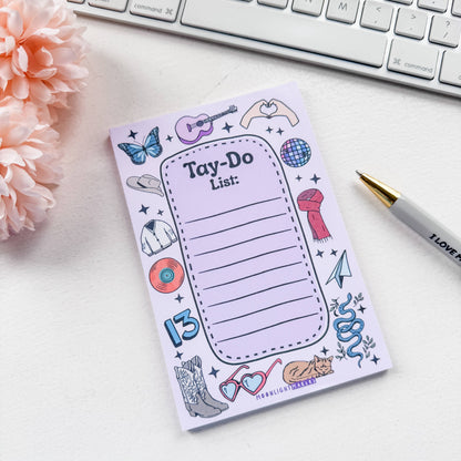 Cute Notepad - Tay-Do List - Girly Stationery, To Do List
