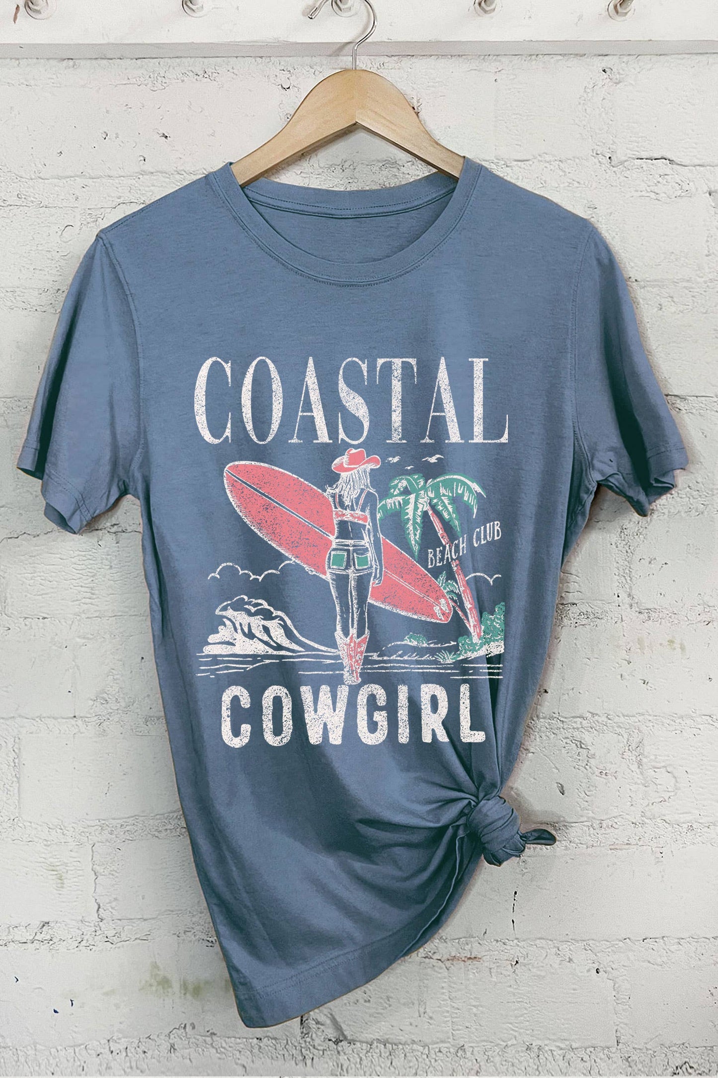 COASTAL COWGIRL BEACH CLUB GRAPHIC TSHIRTS
