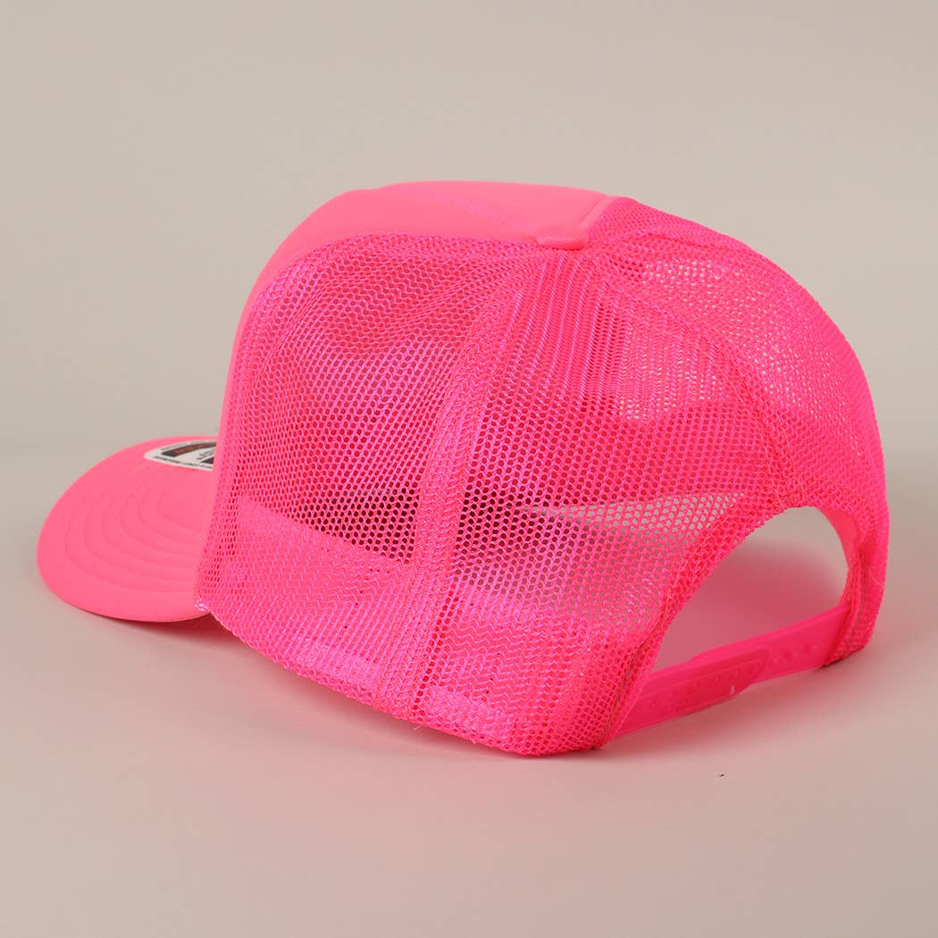 FLORIDA Text Printed Mesh Back Foam Trucker Hat