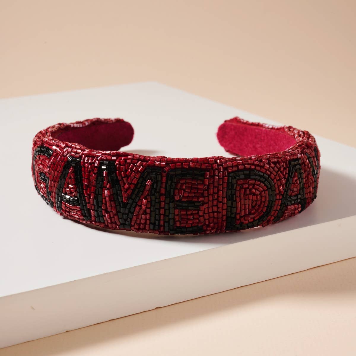 Blue and Orange Game Day Seed Beaded Headband
