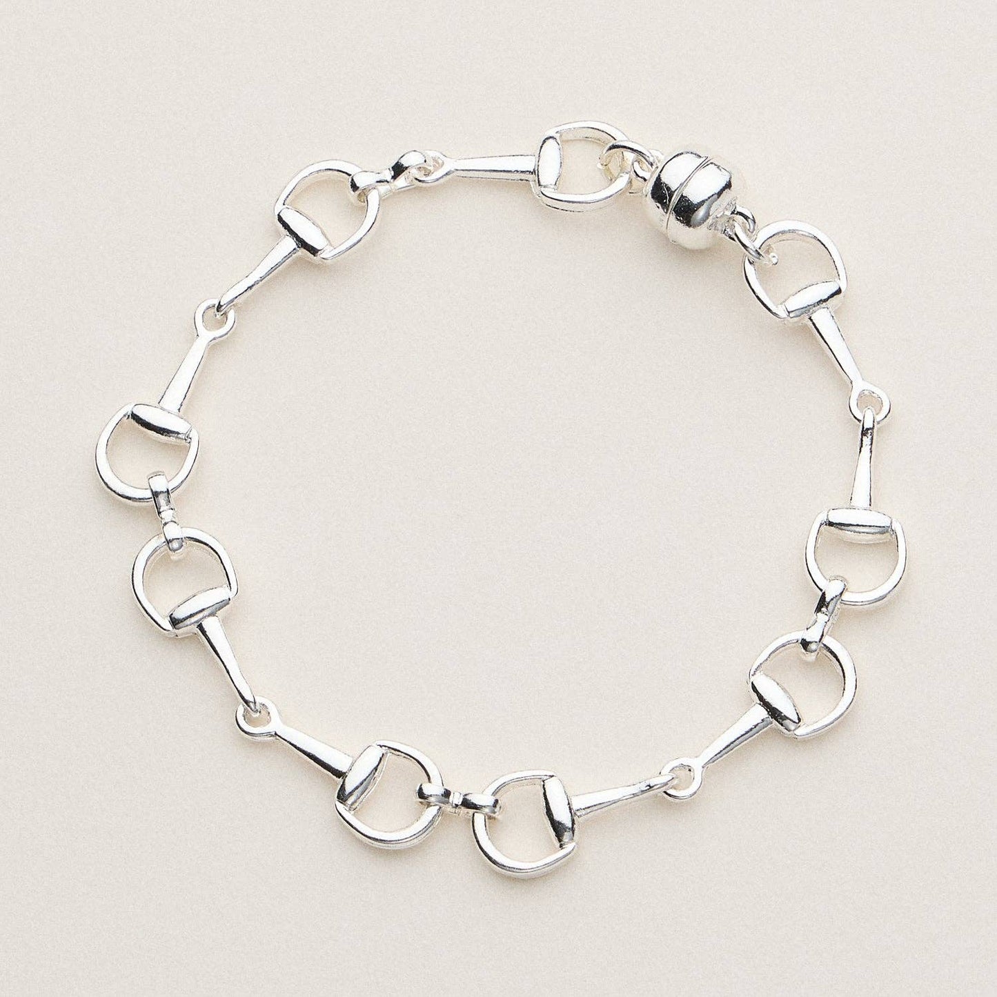 Equestrian Bit Chain Bracelet Set – Gold & Silver Linked Hardware Bracelet