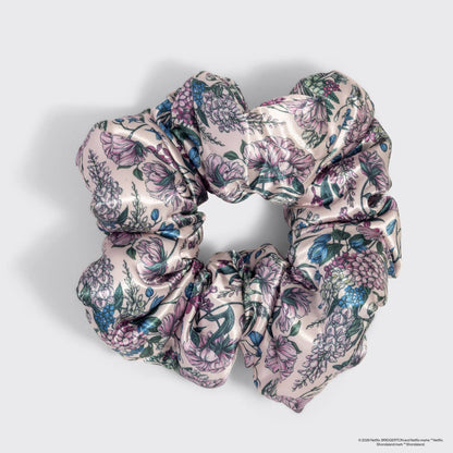 Bridgerton x Kitsch Satin Pillow Scrunchies – Toile in Bloom Hair Scrunchie Set