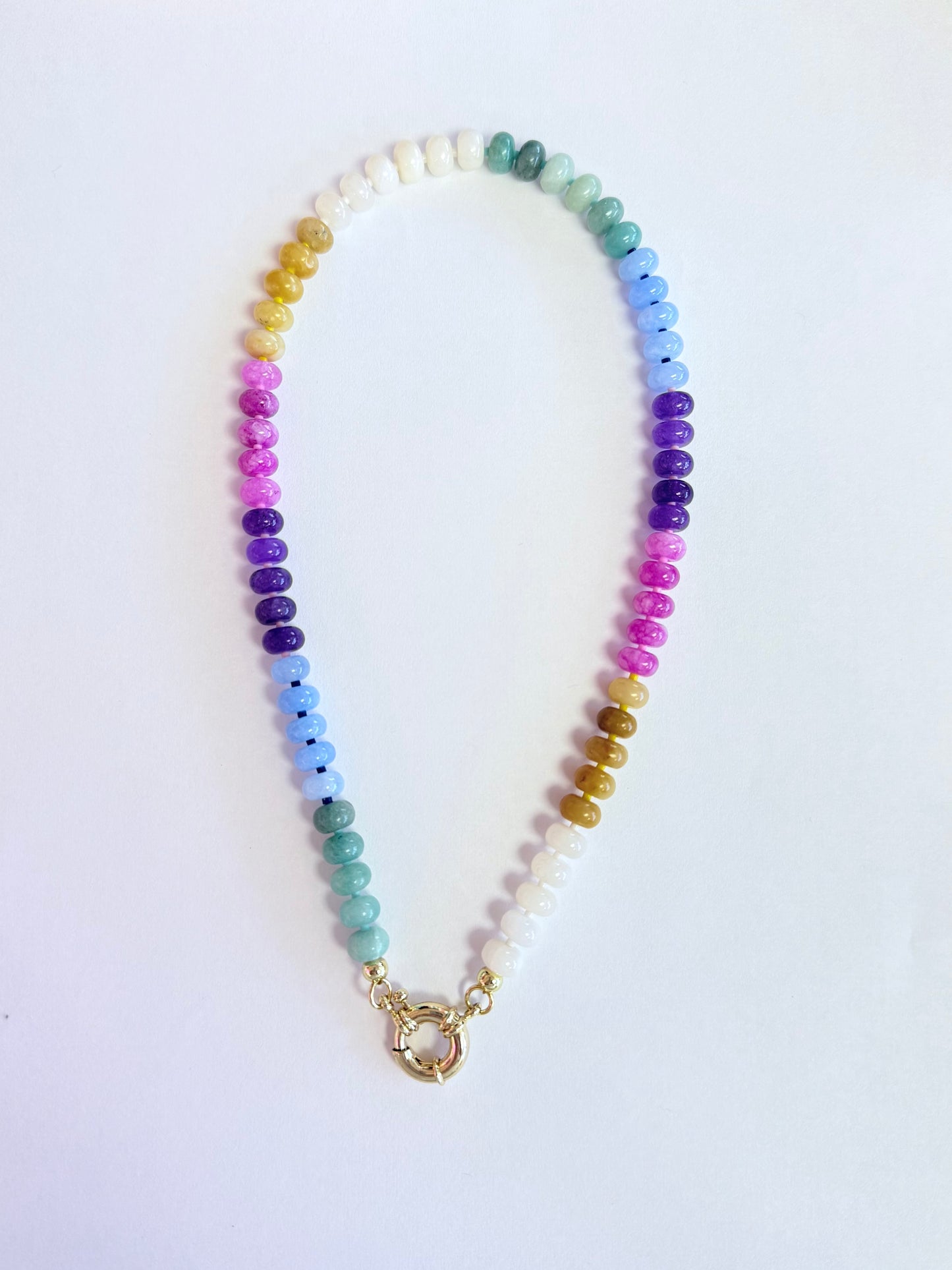 Handmade Glass Stone Necklace