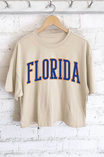 FLORIDA PUFF GRAPHIC LONG CROP TOP