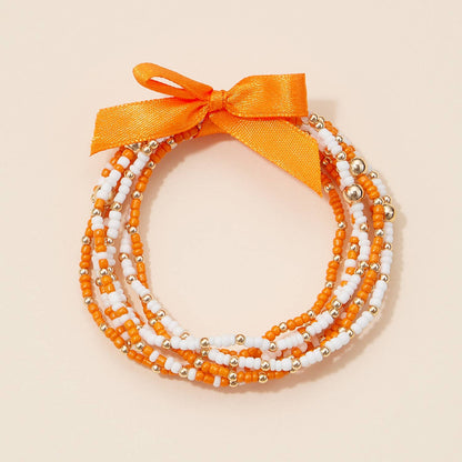 Game Day Seed Beaded Bracelet Set