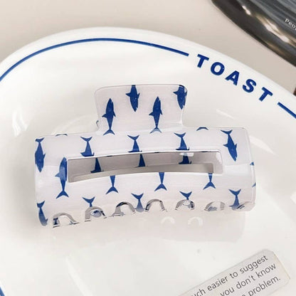 FRESH FISH STYLE RECTANGLE HAIR CLAW CLIPS | 40H976